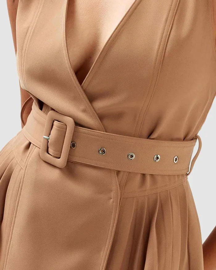 Women Dresses Belle and Bloom Miss Independence Midi Dress 8211 Camel