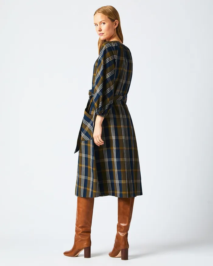Women Dresses Billy Reid Prairie Dress Navygold