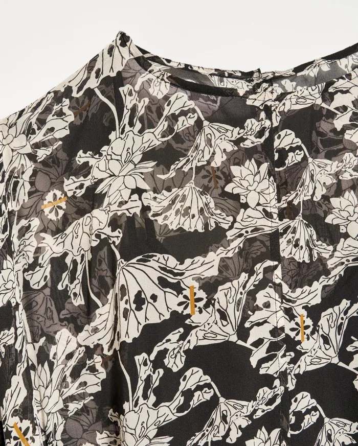 Women Dresses Billy Reid Sheer Zen Dress Blackwhite