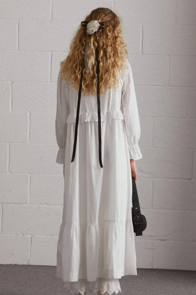 Women Dresses Damson Madder Edith Vintage Midi 8211 White