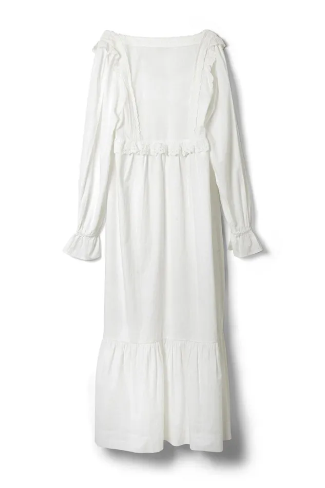 Women Dresses Damson Madder Edith Vintage Midi 8211 White
