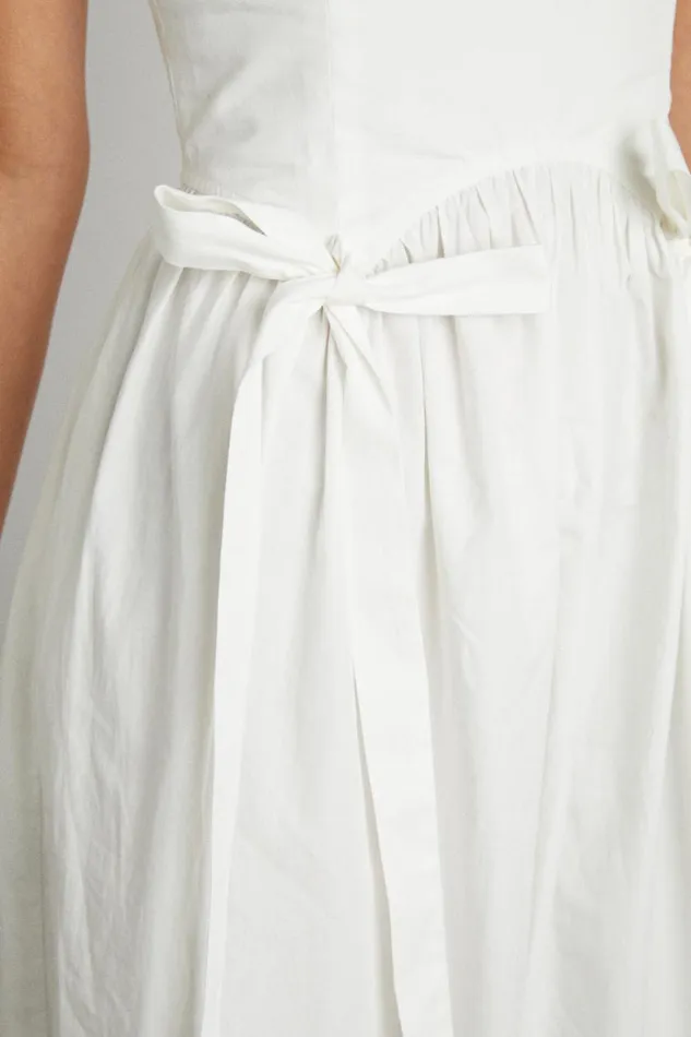 Women Dresses Damson Madder Penelope Apron Dress 8211 White