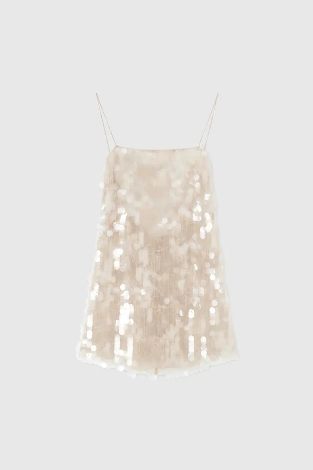 Women Dresses Ermanno Scervino Designer Lingerie Mini Dress With Sequins 8211 Ermanno Scervino Cream Women Dresses Ermanno Scervino Designer Lingerie Mini Dress With Sequins 8211 Ermanno Scervino Cream