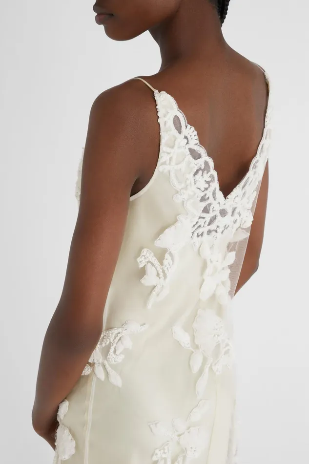 Women Dresses Ermanno Scervino Designer Short Lingerie Dress With Lace 8211 Ermanno Scervino White