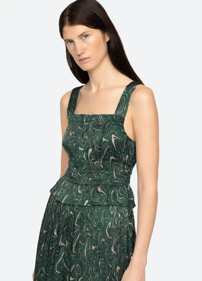 Women Dresses Sea New York Amara Ruched Dress Green