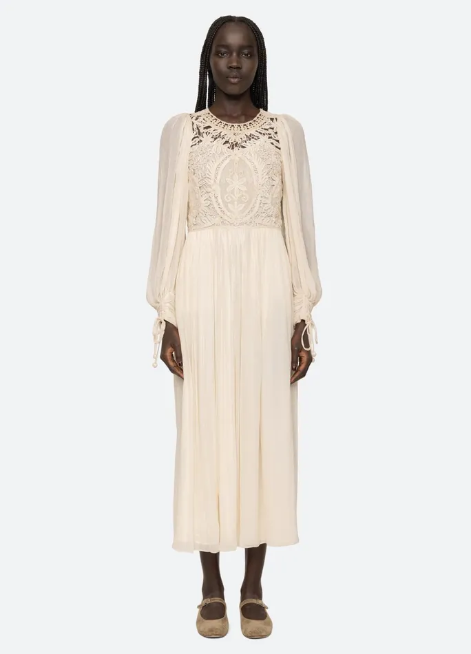 Women Dresses Sea New York Bente LS Dress Cream
