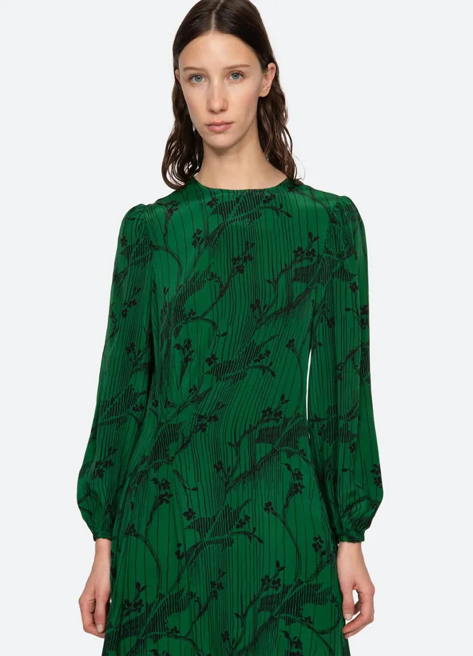 Women Dresses Sea New York Sunniva LS Dress Green