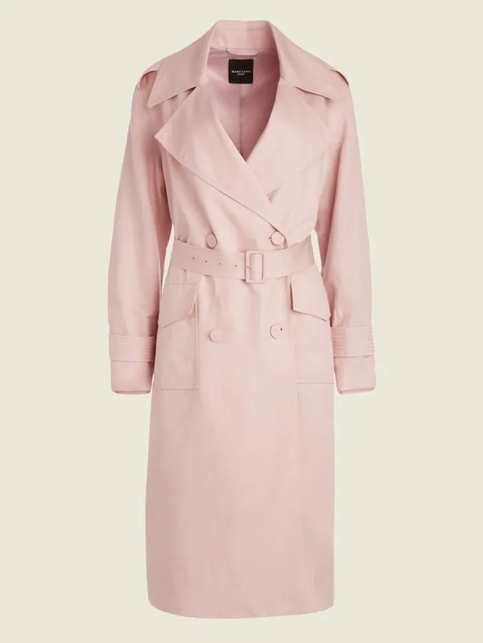 Women Eco Portland Trench Coat Lilac Mist Marciano Jackets Women Eco Portland Trench Coat Lilac Mist Marciano Jackets