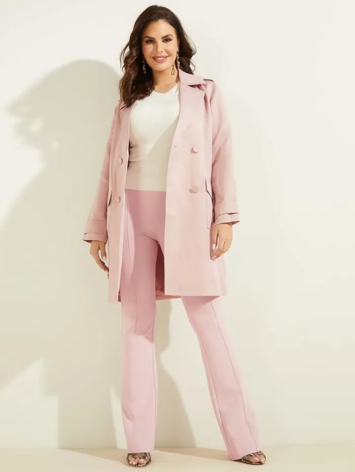 Women Eco Portland Trench Coat Lilac Mist Marciano Jackets Women Eco Portland Trench Coat Lilac Mist Marciano Jackets