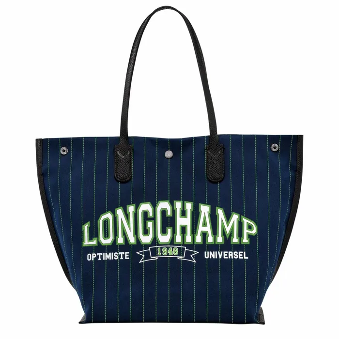 Women Essential Tote Bag Navy Longchamp Shoulder Bags