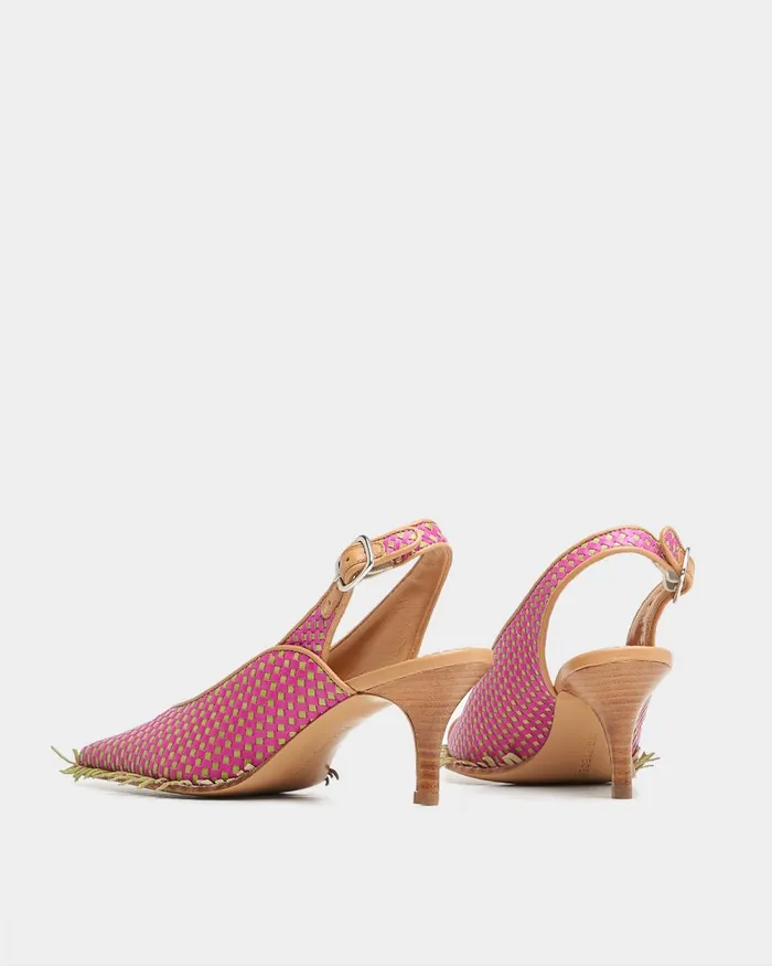 Women Filling Pieces Loafers and Dress Shoes Slingback Checkered Mix