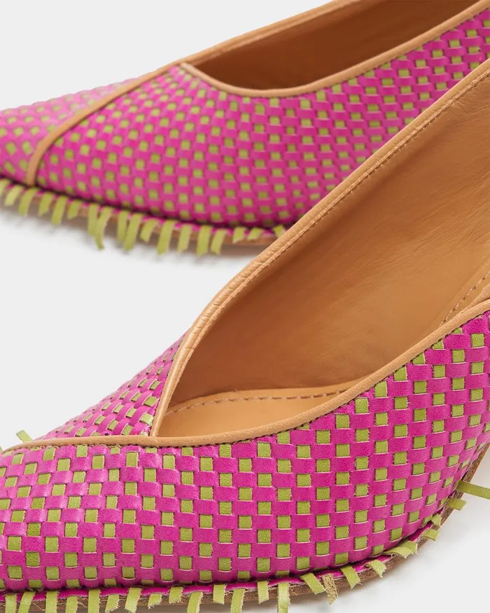 Women Filling Pieces Loafers and Dress Shoes Slingback Checkered Mix