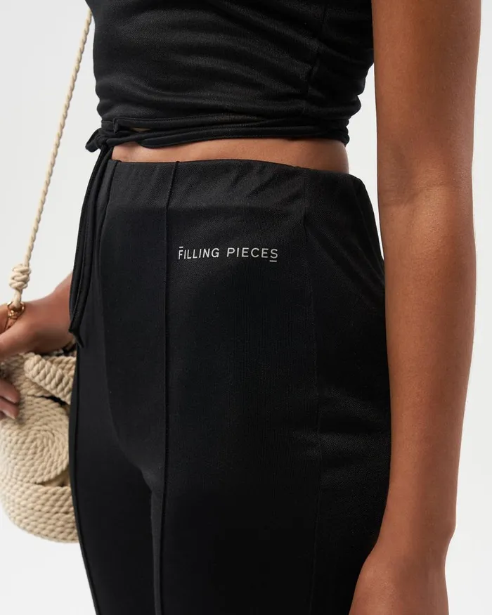 Women Filling Pieces Pants and Shorts Stretch Trouser Black