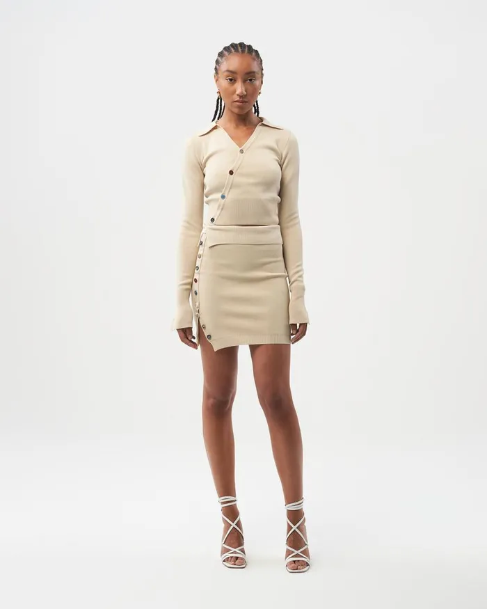 Women Filling Pieces Pants and Shorts Studio Knit Skirt Off White