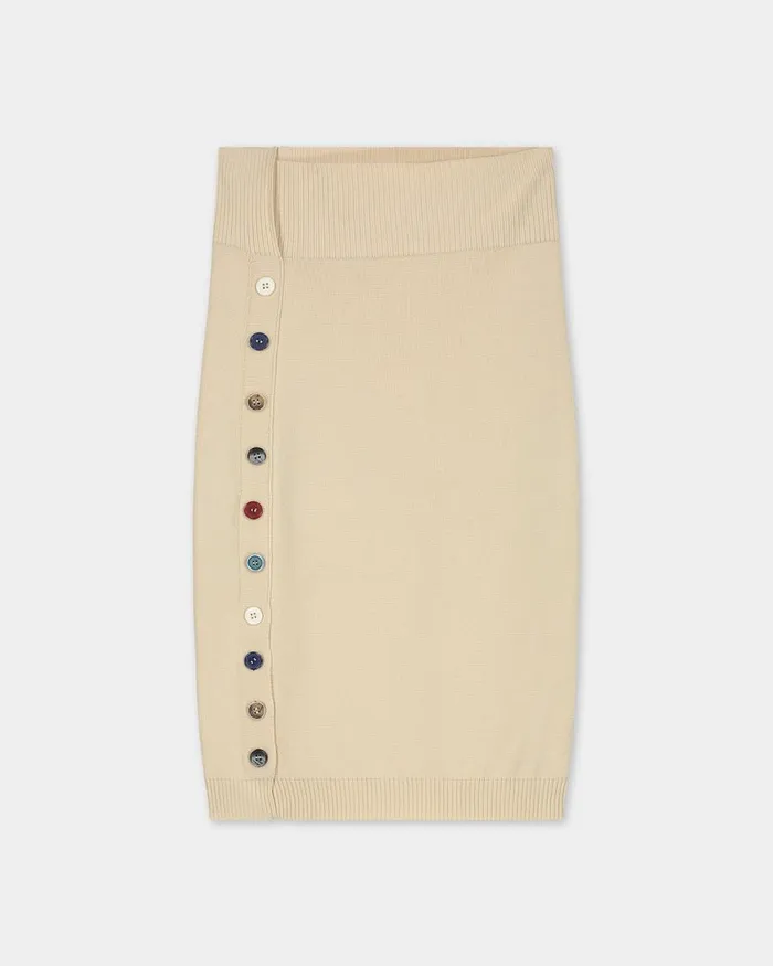 Women Filling Pieces Pants and Shorts Studio Knit Skirt Off White
