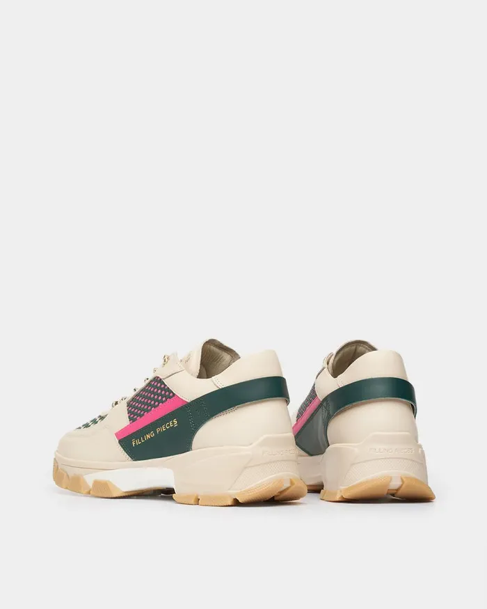 Women Filling Pieces Sneakers Kyoto Radar Glare Woven Beige