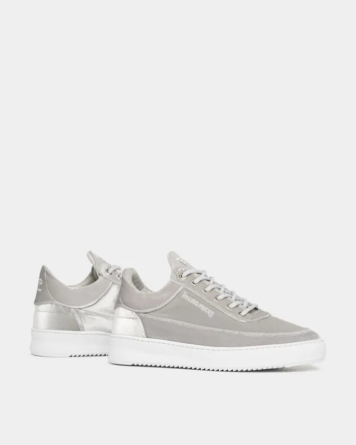 Women Filling Pieces Sneakers Low Eva Velvet Grey