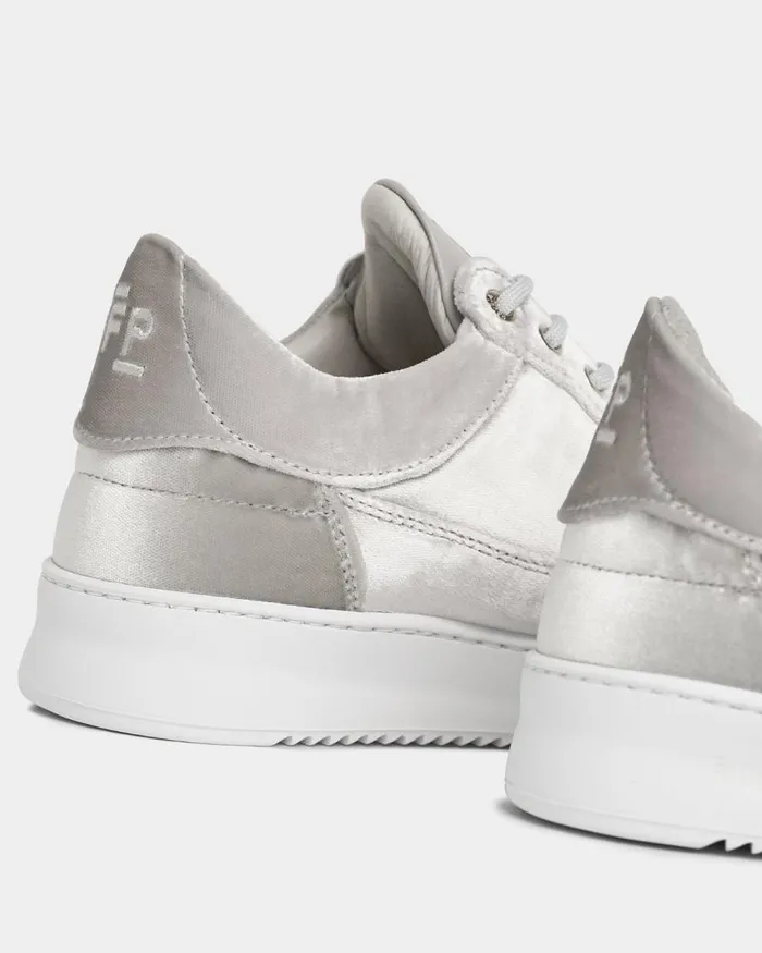 Women Filling Pieces Sneakers Low Eva Velvet Grey