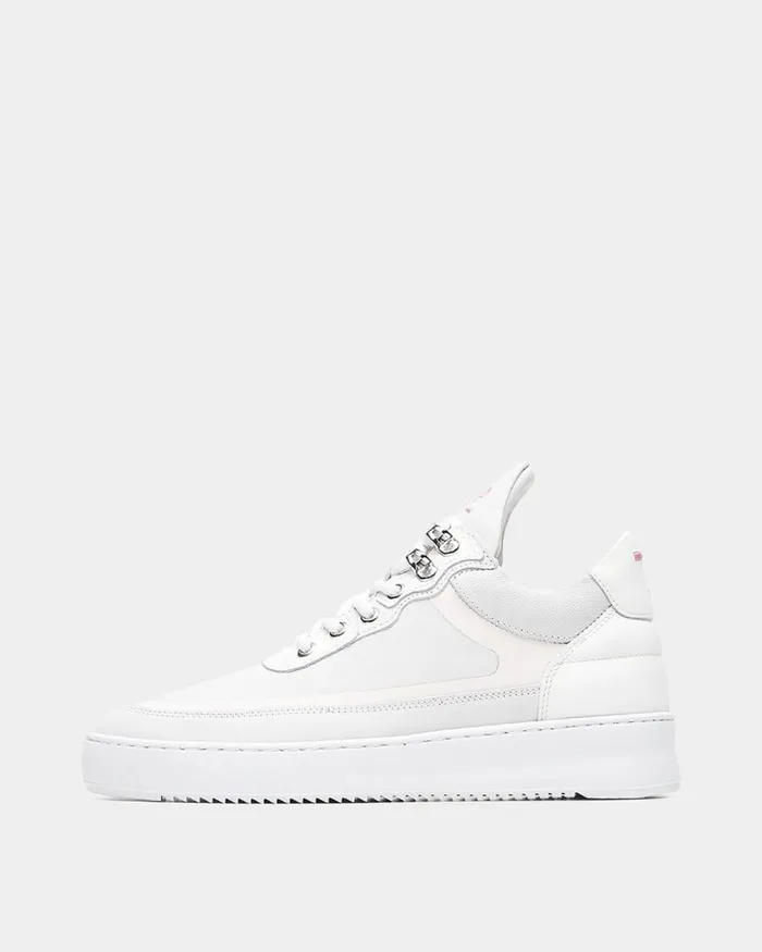 Women Filling Pieces Sneakers Low Top Rubberized White