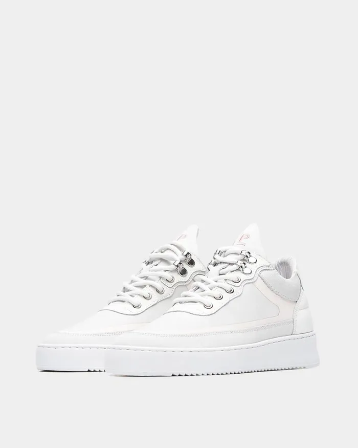 Women Filling Pieces Sneakers Low Top Rubberized White