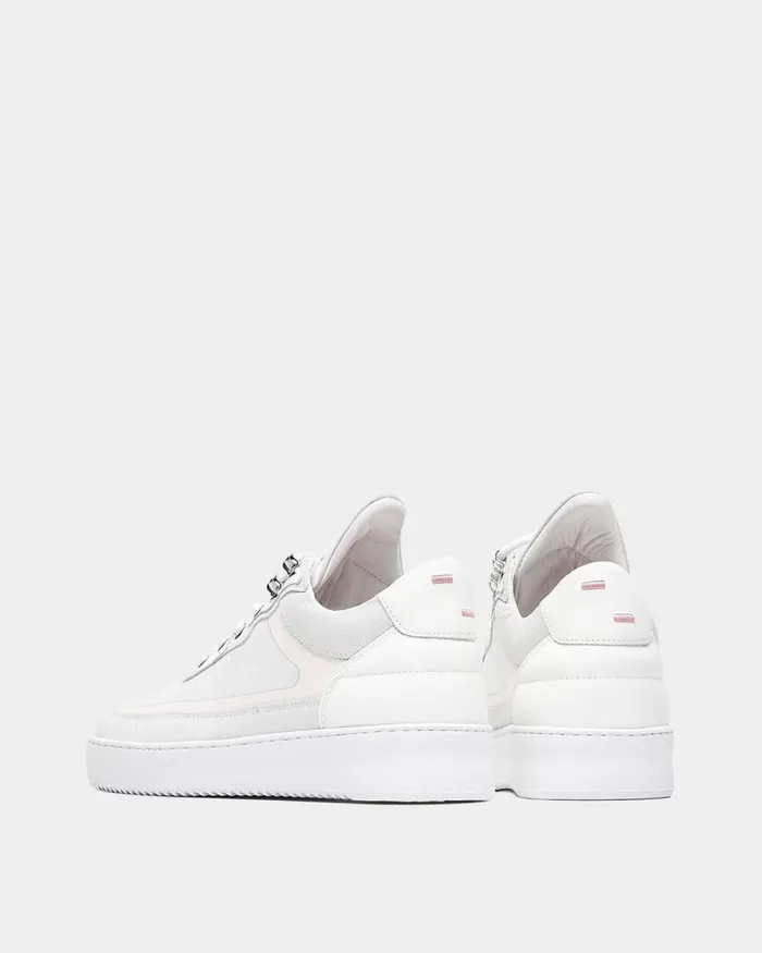 Women Filling Pieces Sneakers Low Top Rubberized White