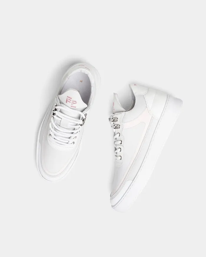 Women Filling Pieces Sneakers Low Top Rubberized White