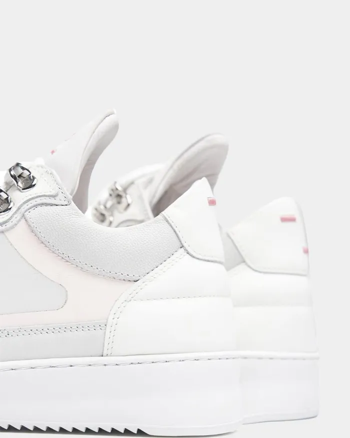 Women Filling Pieces Sneakers Low Top Rubberized White