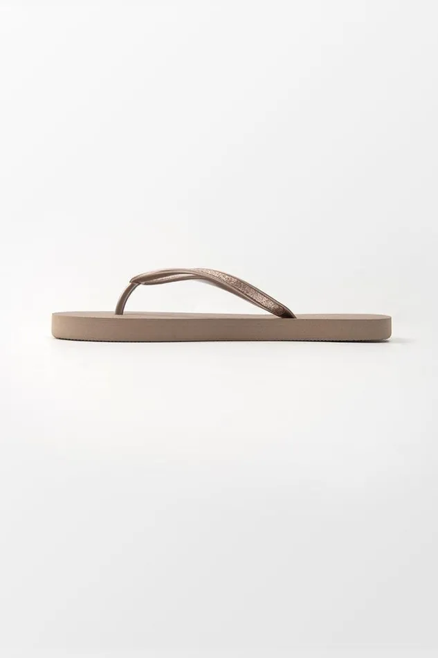 Women Flip Flops Cupshe Desert Sand Minimalist Flip Flops Gold