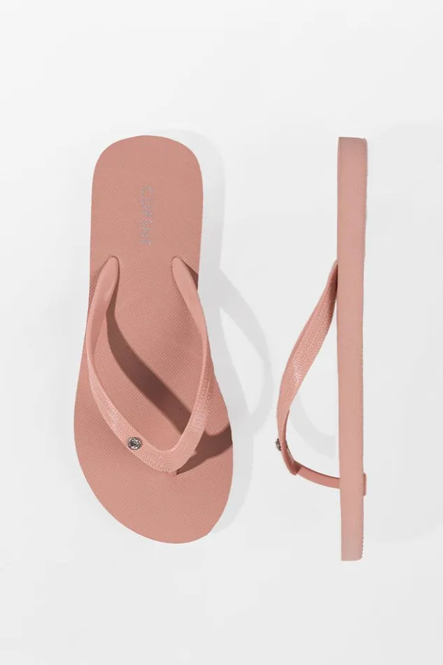 Women Flip Flops Cupshe Sand Bar Rhinestone Flip Flops Pink