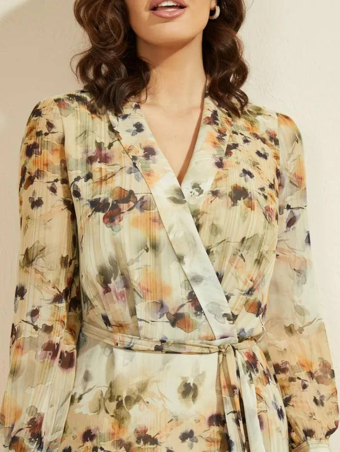 Women Floral Blush Midi Dress Floral Blush Print Marciano Dresses Women Floral Blush Midi Dress Floral Blush Print Marciano Dresses