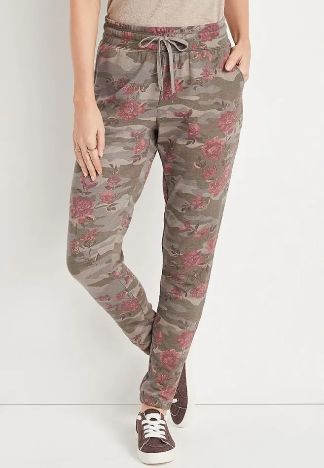 Women Floral Jogger Pant Maurices Bottoms