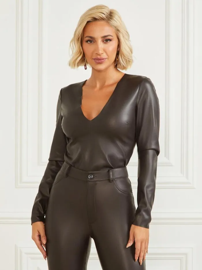 Women Foxton Bodysuit Dark Roast Marciano Tops And Sweaters