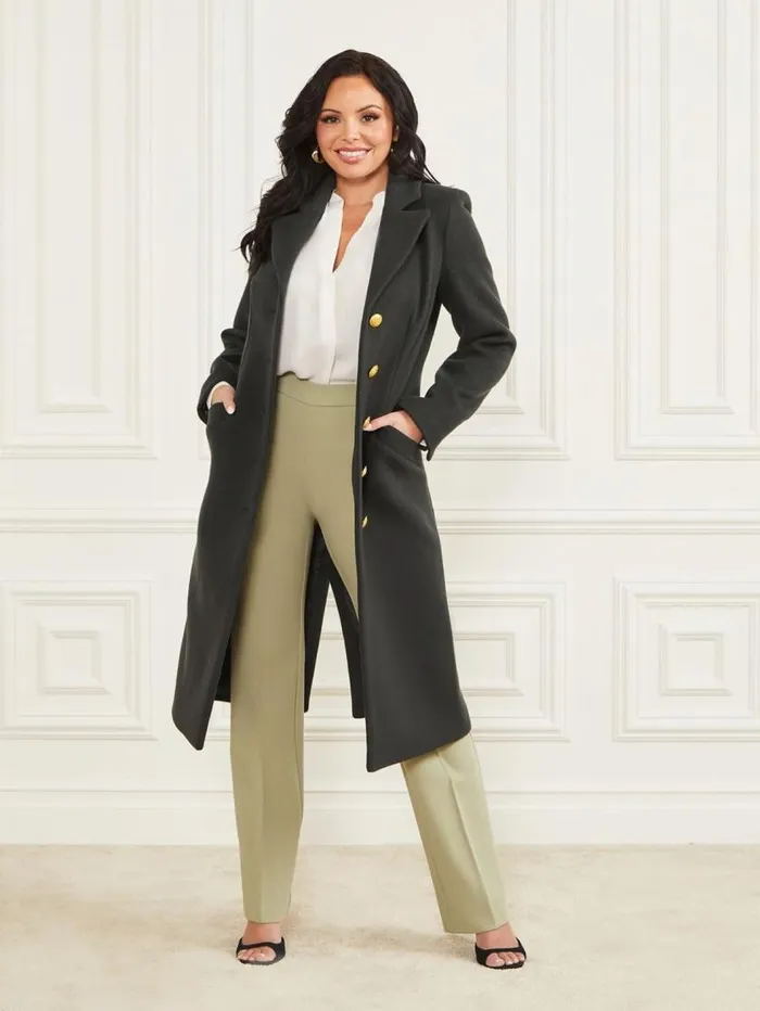 Women Francesca London Coat Chenille Green Marciano Jackets