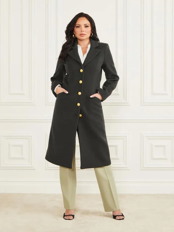 Women Francesca London Coat Chenille Green Marciano Jackets Women Francesca London Coat Chenille Green Marciano Jackets