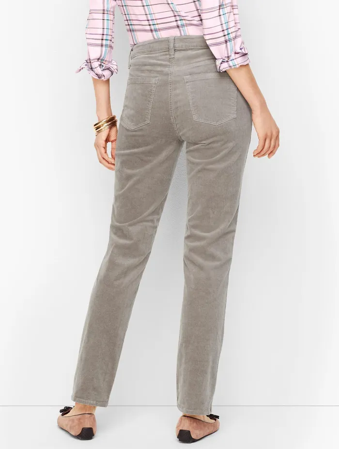 Women Full Length Talbots Stretch Corduroy Straight Leg Pants