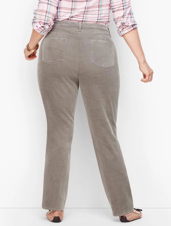 Women Full Length Talbots Stretch Corduroy Straight Leg Pants