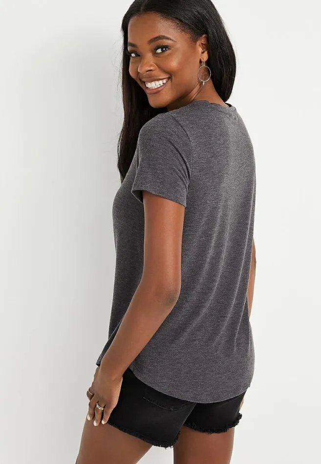 Women Gray Camaro Graphic Tee Maurices Tops