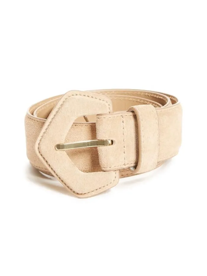 Women GUESS Belts Leather Waist Belt Tan