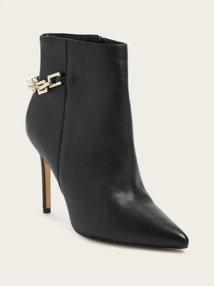 Women GUESS Boots and Booties Bale Leather Bootie Black1