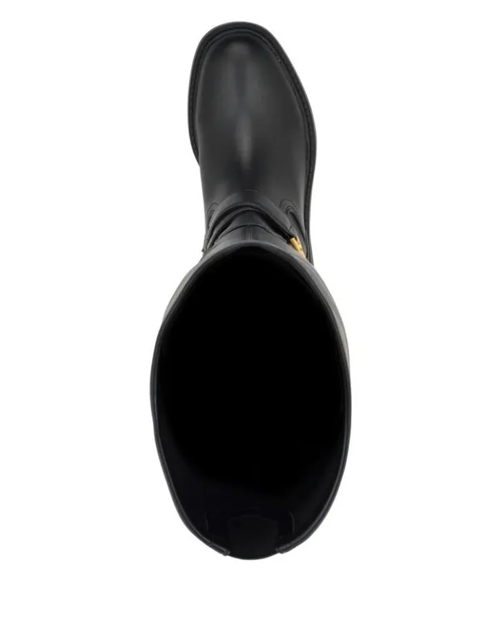 Women GUESS Boots and Booties Jellio Buckle KneeHigh Boots Black 001