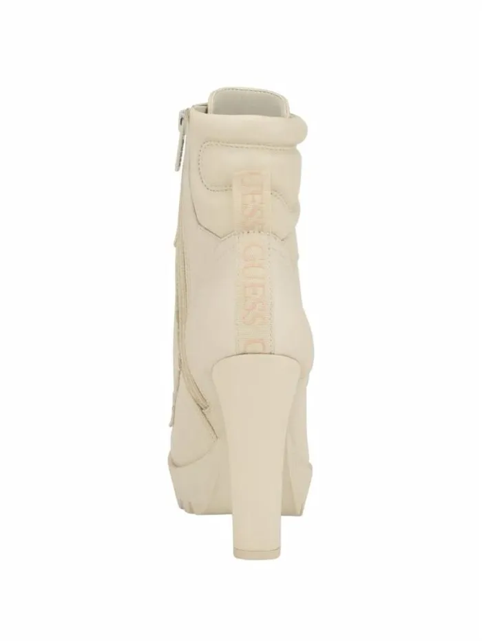 Women GUESS Boots and Booties Tanisa Heeled Booties Ivory 150