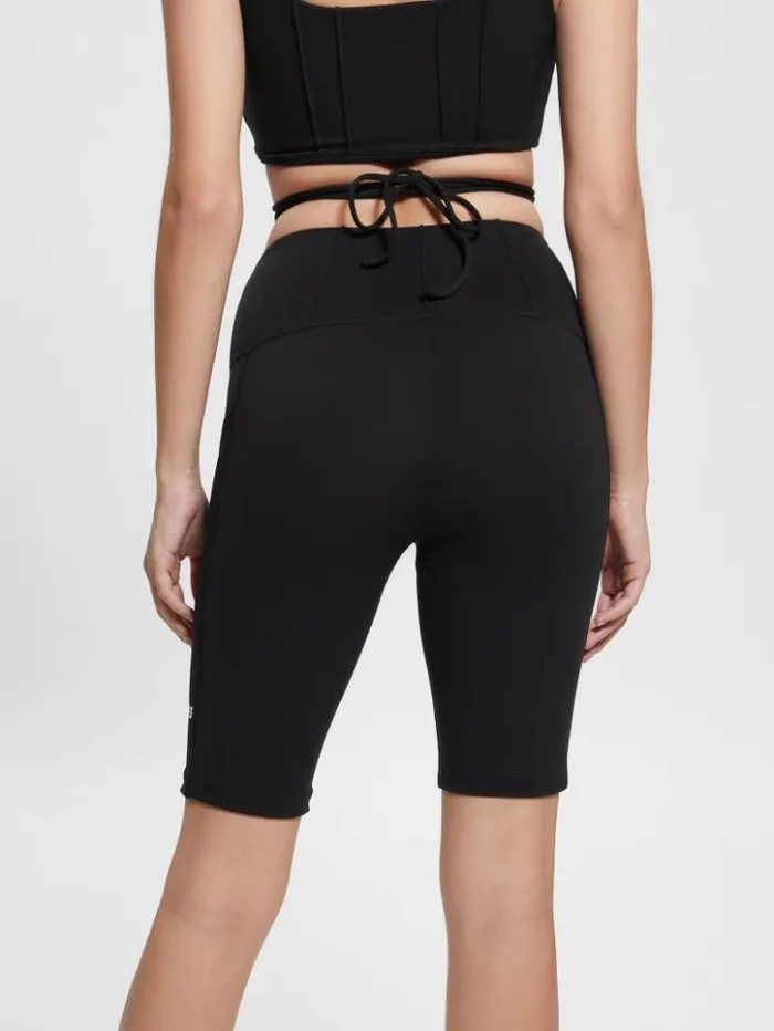 Women GUESS Bottoms Brigit Biker Shorts Black