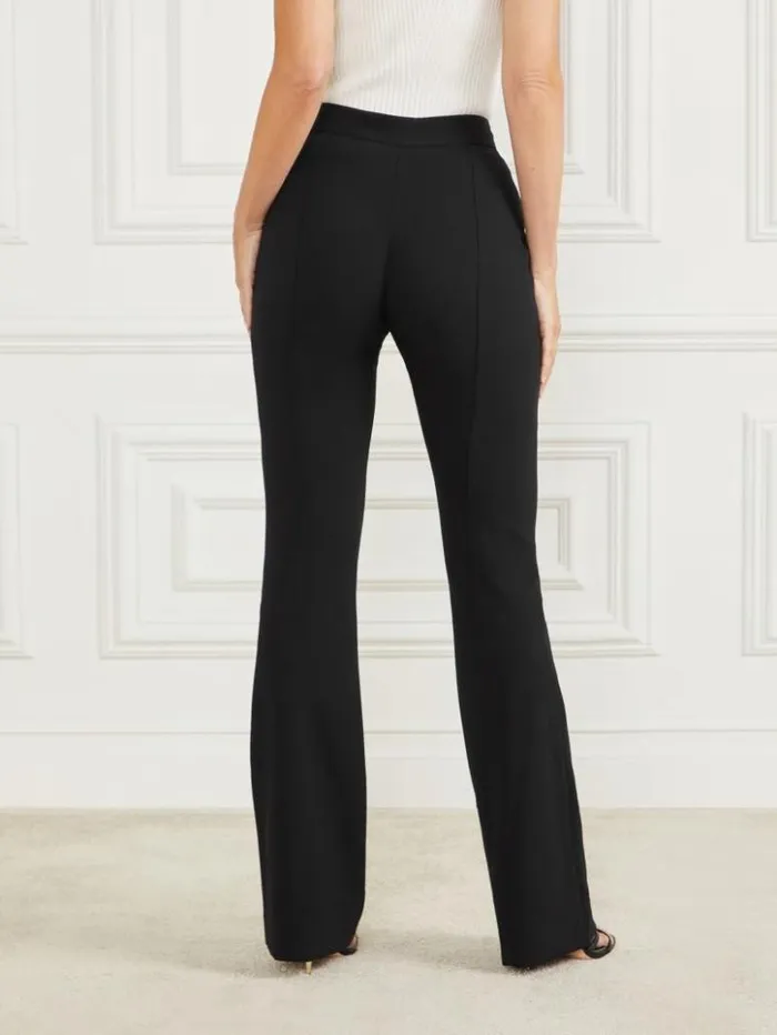 Women GUESS Bottoms Chloe Flared Pant Black