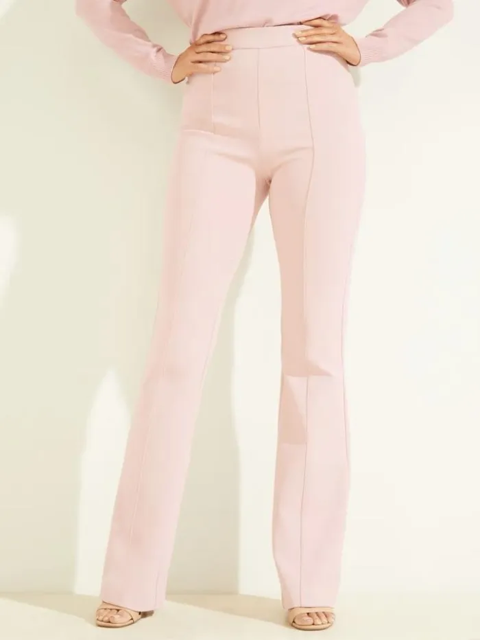 Women GUESS Bottoms Chloe Flared Pant Lilac Mist