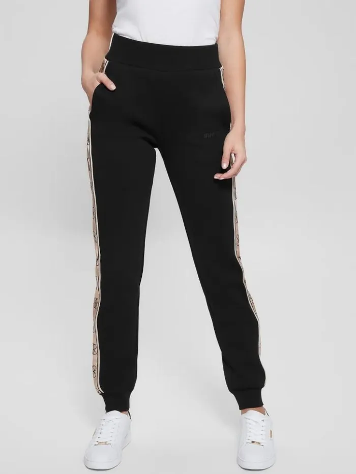 Women GUESS Bottoms Eco Britney Joggers Black