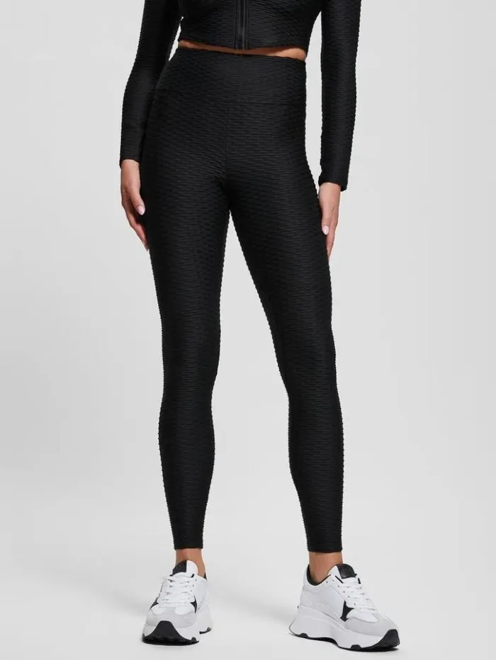 Women GUESS Bottoms Eco Delma Active Leggings Black