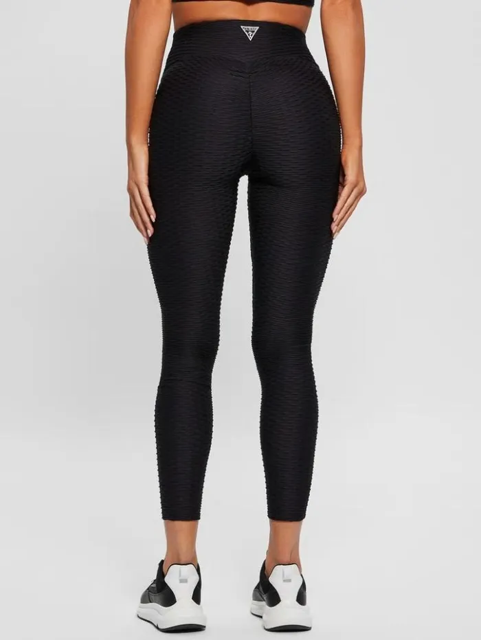 Women GUESS Bottoms Eco Delma Active Leggings Black