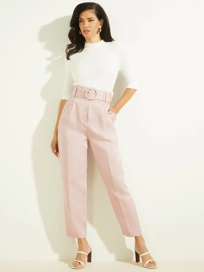 Women GUESS Bottoms Eco Hailey Pant Lilac Mist