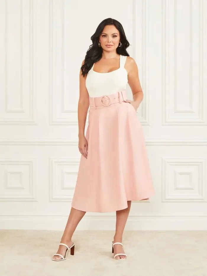 Women GUESS Bottoms Eco Hailey Skirt Hacienda Rose