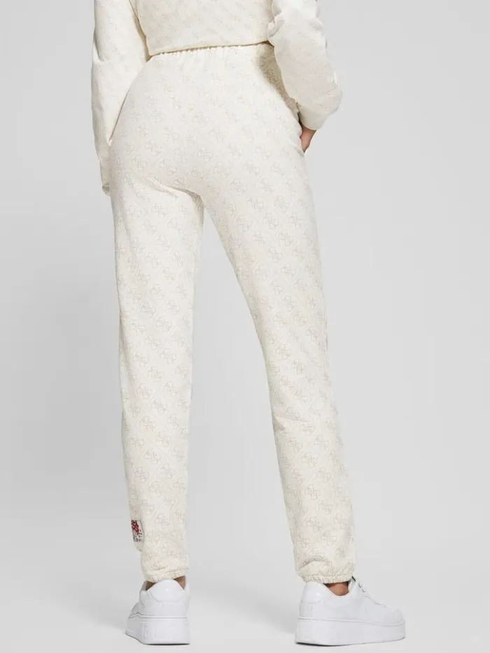 Women GUESS Bottoms Eco Quattro G Joggers 4g Medium Light Beige